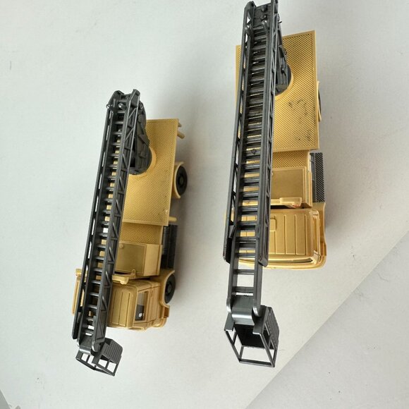 Two Vintage Wiking Plastic Mercedes Crane Trucks Models - Picture 2 of 6